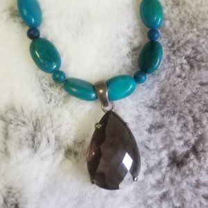 Smokey Quartz & Hematite Necklace